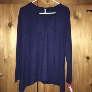 Xhilaration lace up sweater